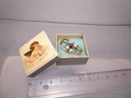 Antik brosche dick - antik,