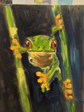 Ölgemälde Ölbild Bilder Modern Art Kunst Unikat Wandbild Tier 50x40