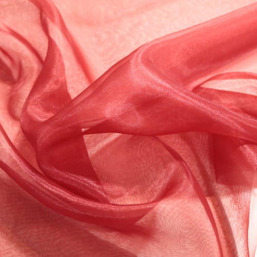 Roter organza stoff weich - stoff,