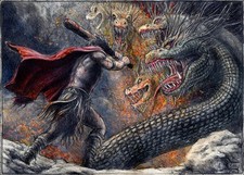 Andreas Noßmann Original - "Herakles versus Hydra"