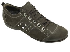 SEMLER Select Nubukleder Sneaker Schnürschuhe   Braun Weite G