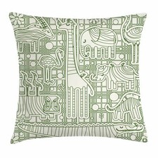 Kissenbezug Dekokissen für Sofa Strauß Verschiedene Tier Zusammensetzung