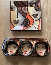 Bunte Schalen und Teller aus