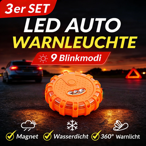 Led warnleuchte auto - 3x,