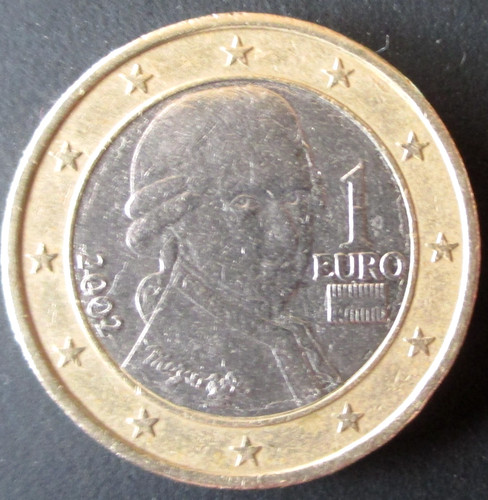 Münze euro 2002 österreich - 1,