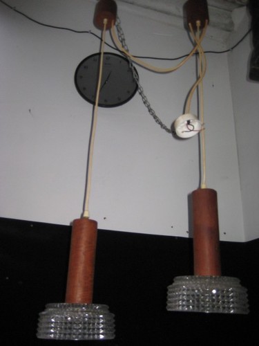 Deckenlampe echt teak 50er - echt,