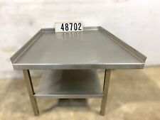 Edelstahl tisch Arbeitstisch Trapeztisch Werkbank Gewerbe Gastronomie 48702