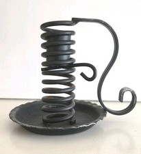 Kerzenständer Schmiedeeisen Höhe ca. 12 cm Rattenschwanz