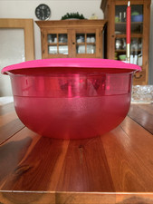 Tupperware Tafelperle Schüssel mit Deckel ,Behälter,3.5L,Rosa,Rund,Ø27cm.x15cm.H