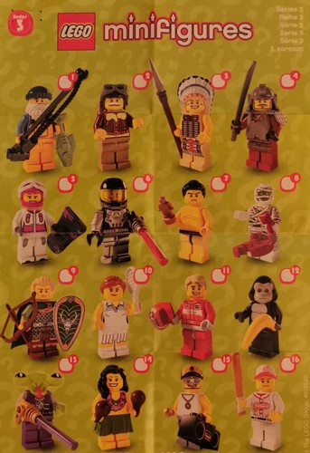 Lego sammel figuren serie - figuren, 3