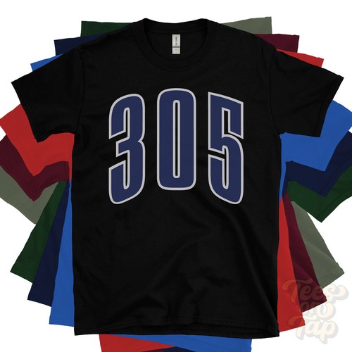 305 shirt varsity logo - 305,