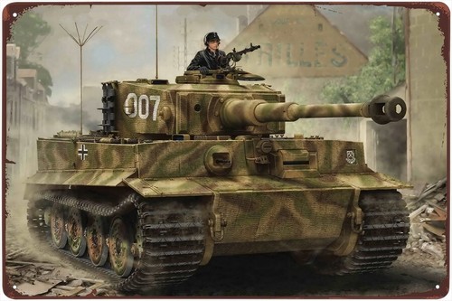 Blechschild panzeras - –,
