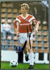 Ditmar Jakobs Hamburger SV HSV handsignierte Autogrammkarte 80ziger Jahre SHARP