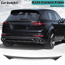 Carbon Spoiler Mitte Heckspoiler Kofferraum Lippe für Porsche Cayenne 958 15-17
