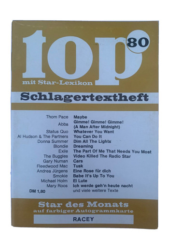 Top schlagertextheft 80 - schlagertextheft, nr.