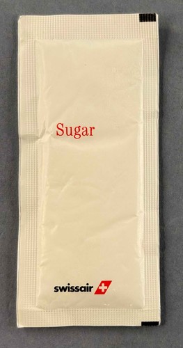 Swissair airline zuckerpaket - airline,