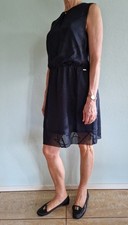 NEU! Armani Exchange Damen Minikleid schwarz Gr. 8/38, Logo.