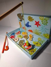DJECO  Angelspiel mit magnetischen Tropenfischen Komplettes Set im guten Zustand