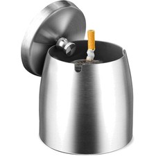 Aschenbecher Edelstahl mit