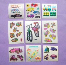 Stickersammlung Set 9x Stickeralbum Sticker Vintage 90er Jahre Fahrzeuge 
