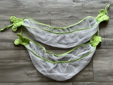 Stofftieraufbewahrung Hängematte Für Stofftiere Weiß Grün Netz