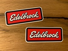 2x EDELBROCK Aufkleber Sticker