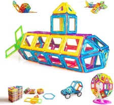95-teiliges Magnetbausteine Set – Lernspielzeug Kinder ab 3 Jahre Kreativspiel