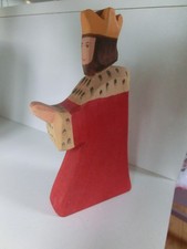 OSTHEIMER Rarität Figur König rot King mit Brandstempel 2500 Märchen Ritterburg