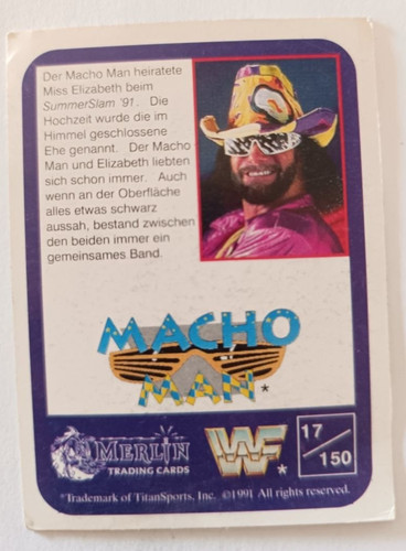 Wwf wrestling sammelkarte - sammelkarte, nr