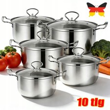 Edelstahl Induktion Topfset 10