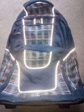 Großer Herren Damen Rucksack mit Rollen Reisetasche Trolley Reisetasche Schule