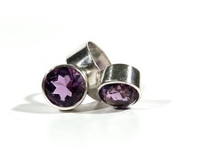 DESIGNER Silber Amethyst Ring