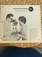 Prospekt Leitz / Leica:  Augenmikroskop
