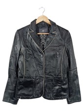 TCM Lederjacke Damen Jacke Gr. DE 38 schwarz Casual-Look