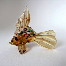 Muranoglas goldener Fisch