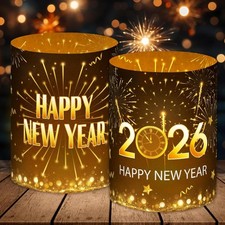 Windlicht Silvester Deko Glas