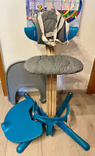 Hochstuhl "Nomi" von Stokke in Eiche/Ocean mit NewbornSet, BabySet und mehr