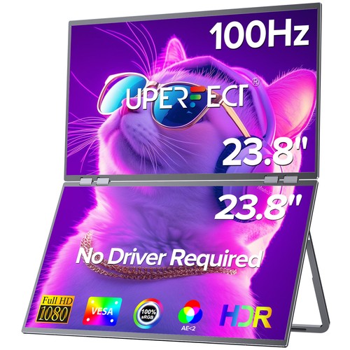 Zoll tragbarer monitore - 23,8,