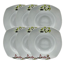 Pastateller Nudelteller Porzellan 6er Set