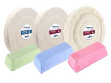 6-tlg. Edelstahl VA Polierset