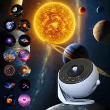NEU PRO + MUSIK + FERNBEDIENUNG -4K HD Planetarium Galaxy Sky Projektor LED Nachtlicht
