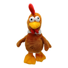 Stofftier - Moorhuhn mit Soundfunktion - ca 35cm - funktioniert - Huhn - Windel