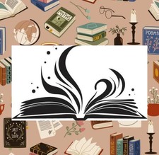 Magisches buch silhouette - magisches, buch,
