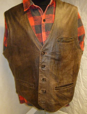 Lederweste Biker Rockabilly