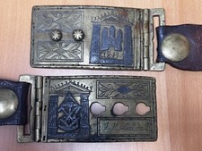 Fast Einzigartig. Antike Messing Gürtelschnalle Koppelschloss 1819. 