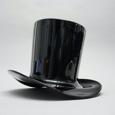 Eiseimer Vase Zylinderhut Glas