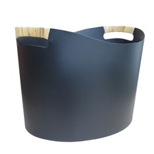 Holzkorb Orskov Kornerup Bang Kaminholz Korb schwarz aus Metall