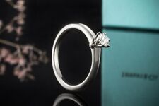 Tiffany & Co Solitär Ring Setting mit Diamant 0,24 Ct in Platin Full Set Schmuck