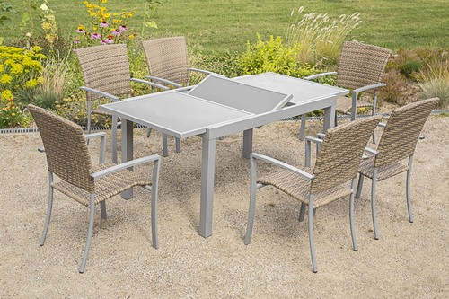 Alu gartenmöbel set - gartenmöbel, i