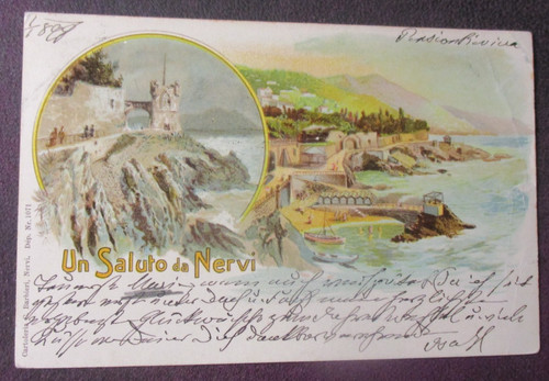 Litho italien nervi - ,